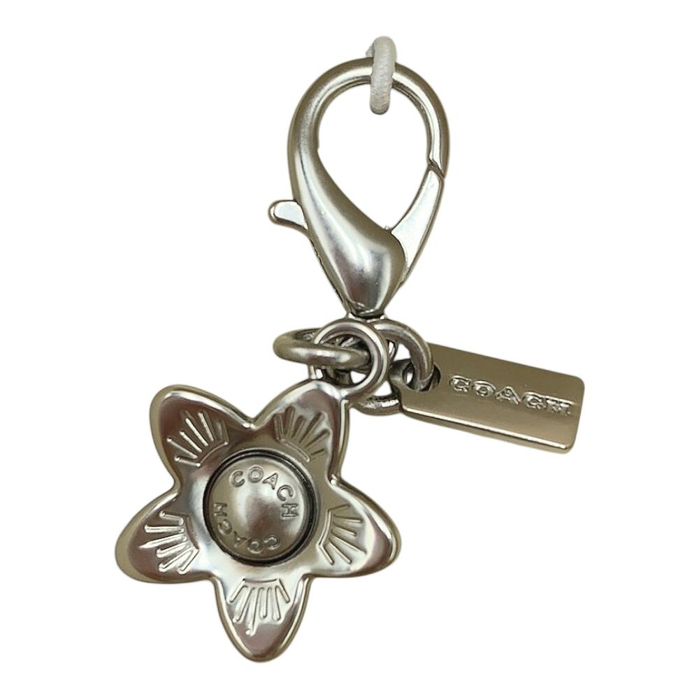 COACH CORNER ZIP WRISTLET WITH PINK DAISY PRINT & 2 CHARMS IN GIFT BOX - NEW! - Picture 4 of 7